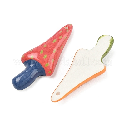 Ручной работы фарфора большие кулоны&nbsp;PORC-I030-04-1