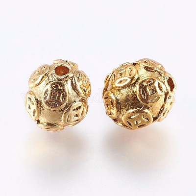 Латунные бусины&nbsp;LS-KK-F735-05G-1