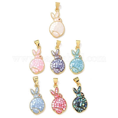 Латунь эмаль подвески&nbsp;KK-H534-06G-1