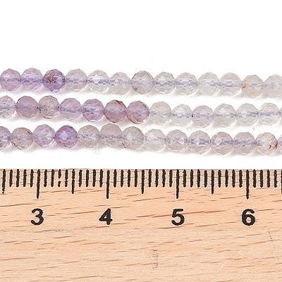 Натуральные фиолетовые фантомные кварцы&nbsp;G-B175-D07-3mm-1