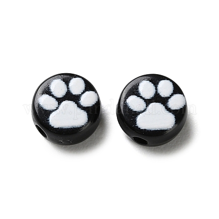 Непрозрачные акриловые бусины OACR-Z027-04B-01-1