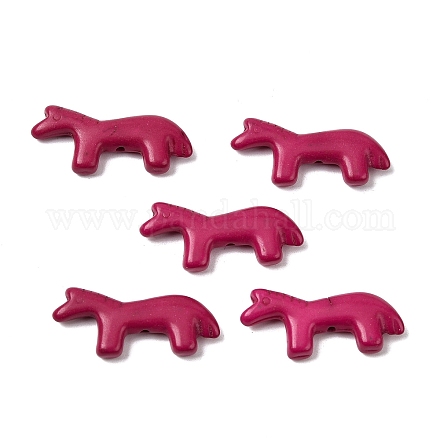 Синтетические бирюзовые бусины G-B158-01C-1