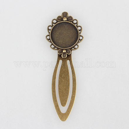 Сеттинги закладки кабошон железа PALLOY-N0084-25AB-NF-1