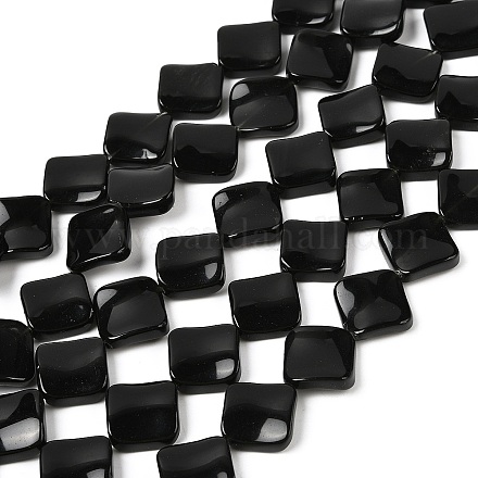 Натуральный черный камень бисер нитей G-L239-18-1