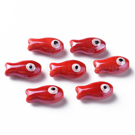 Фарфоровые бусины ручной работы&nbsp;PORC-T007-06D-1