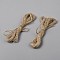 Jute Twine, Round, Tan, 1mm, about 5.47 Yards(5m)/Bundle