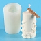 Column Food Grade Silicone Candle Molds, For Candle Making, Flower, 7.8x13cm