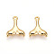 Brass Charms, Fishtail, Lead Free & Nickel Free & Cadmium Free, Real 18K Gold Plated, 12x10x2mm, Hole: 0.9mm