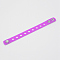 Kids Silicone Cord Bracelets, with Platinum Plated Iron Findings, Medium Orchid, 7-1/8 inch(18cm), 15x2.5mm, Hole: 6mm