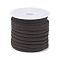 Coconut Brown Flat Faux Suede Cord, Faux Suede Lace, 3x1.5mm, about 5.46 yards(5m)/roll