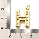 Латунные микропаве прозрачные подвески с фианитом KK-G521-01G-H-3