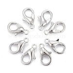 Карабин-лобстер из цинкового сплава, застежки на спусковой крючок, без кадмия, без никеля и без свинца, платина, 10x6 мм, отверстие : 1 мм