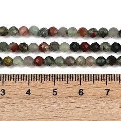 Природные африканские гелиотроп бисер пряди&nbsp;G-S388-A02-4mm