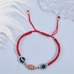 10шт регулируемый плетеный нейлоновый браслет из звеньев для изготовления&nbsp;AJEW-CA0003-89