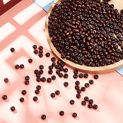 Крашеные натуральные деревянные бусины&nbsp;WOOD-GO0001-07C