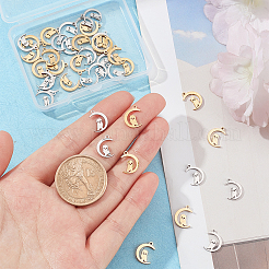 40 шт. 2-х цветные подвески из нержавеющей стали 304&nbsp;STAS-DC0006-62