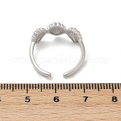 Латунные регулируемые открытые манжеты для женщин&nbsp;RJEW-R032-03P