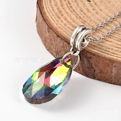 Стеклянные европейские подвески с подвесками&nbsp;PALLOY-JF00114