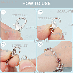 300 шт. Застежки-клешни из цинкового сплава&nbsp;FIND-SP0001-27P