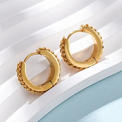 Серьги-кольца из нержавеющей стали 304&nbsp;EJEW-D331-16G