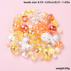 60 г 2-х цветных акриловых бусин&nbsp;MACR-YW0003-36C