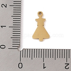 Рождественская тема ионное покрытие(ip) 304 эмалированные подвески из нержавеющей стали&nbsp;STAS-Z083-08G-01