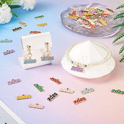 64шт 8 цвета сплава эмалевые подвески&nbsp;ENAM-PJ0001-14