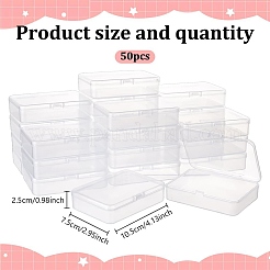 50 шт. полипропиленовые пластиковые контейнеры для шариков с откидной крышкой&nbsp;CON-DR0001-09