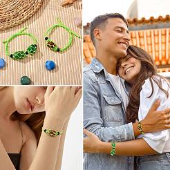 Регулируемый плетеный нейлоновый шнур макраме мешочек изготовление браслета&nbsp;AJEW-SW00013-03