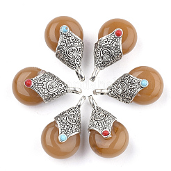 Подвески из смолы в тибетском стиле&nbsp;RESI-T022-16