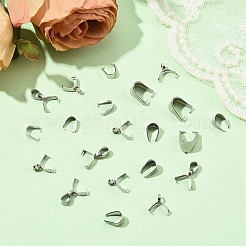 90 шт. 6 стиля защелкивающихся дужек из нержавеющей стали 201 и 304&nbsp;STAS-YW0003-28