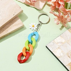 Акриловый брелок-цепочка с бордюром&nbsp;KEYC-JKC00633-04