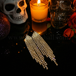 2 пара сережек-гвоздиков с кристаллами и стразами двух цветов&nbsp;EJEW-GO0002-14