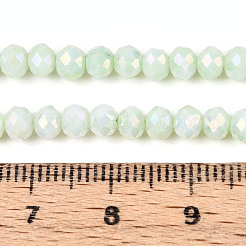 Антикоррозийные гальванические стеклянные бусины рондель&nbsp;X-EGLA-T021-4mm-17-06