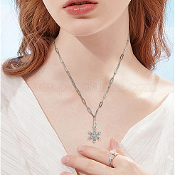 10 шт. латунные подвески в виде снежинок с микропаве из прозрачного кубического циркония&nbsp;KK-BBC0021-79