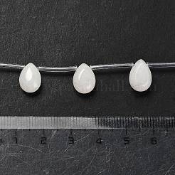 Бусины из натурального белого нефрита&nbsp;G-P562-A01-01