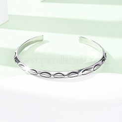 Ретро-браслеты-манжеты из хирургической нержавеющей стали 316&nbsp;BJEW-C142-09AS