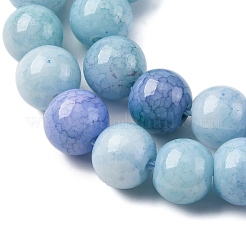 Нити из окрашенных стеклянных бусин с эффектом омбре&nbsp;GLAA-T031-01O-02