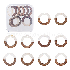 Подвески из смолы и дерева&nbsp;RESI-OL0001-10A