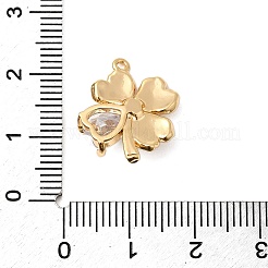 Латунные микропаве прозрачные подвески с фианитом&nbsp;KK-F916-38G