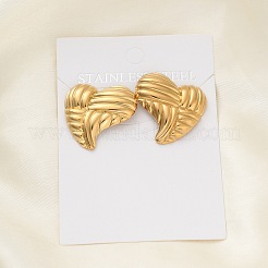 Серьги-гвоздики из нержавеющей стали 304 для женщин&nbsp;LS-EJEW-K306-03G