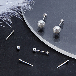 2 пара 925 сережек-гвоздиков из стерлингового серебра&nbsp;STER-BBC0008-31D