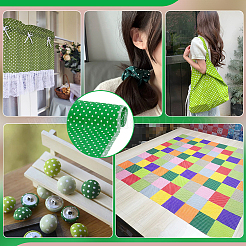 Хлопчатобумажные ткани с рисунком в горошек&nbsp;DIY-WH0622-485B