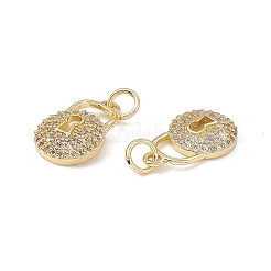 Латунные микро проложить кубического циркония подвески&nbsp;KK-E068-VB119