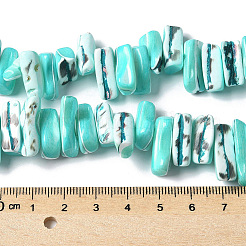 1 нить окрашенных натуральных бусин из ракушек трохус&nbsp;SSHEL-PA0001-01D