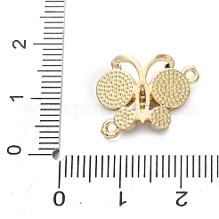 Подвески-бабочки из латуни с микропаве из прозрачного кубического циркония&nbsp;KK-C161-01G
