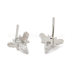 Серьги-гвоздики из циркония&nbsp;EJEW-R016-26P-11