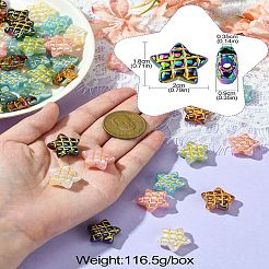 50шт непрозрачные акриловые бусины с покрытием&nbsp;MACR-CJ0001-90