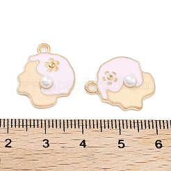 Подвески из эмалевого сплава с покрытием из легкого золота&nbsp;ENAM-M219-15KCG-01