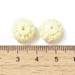 Резные бусины из синтетического коралла&nbsp;CORA-H004-02B